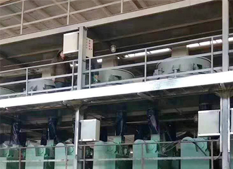 有机肥对辊挤压造粒机客户现场